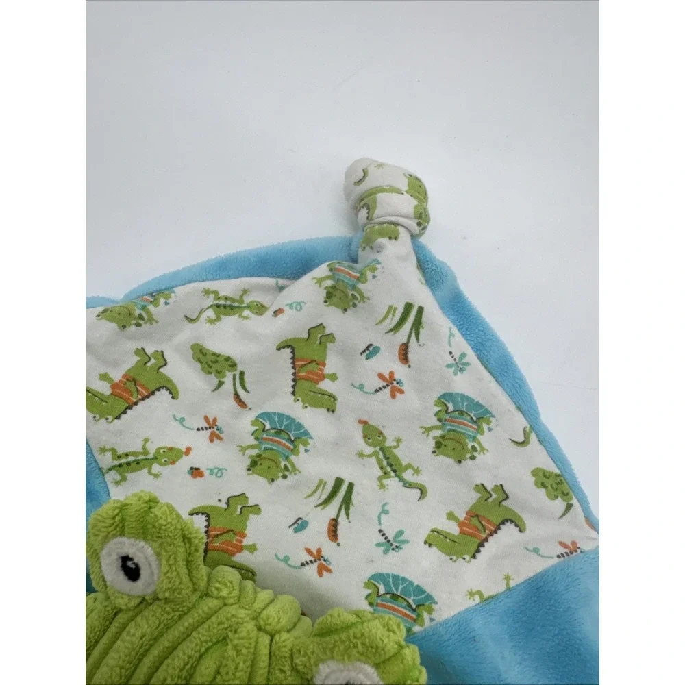 Maison Chic Frog Security‎ Blanket Baby Lovey Purple Patchwork